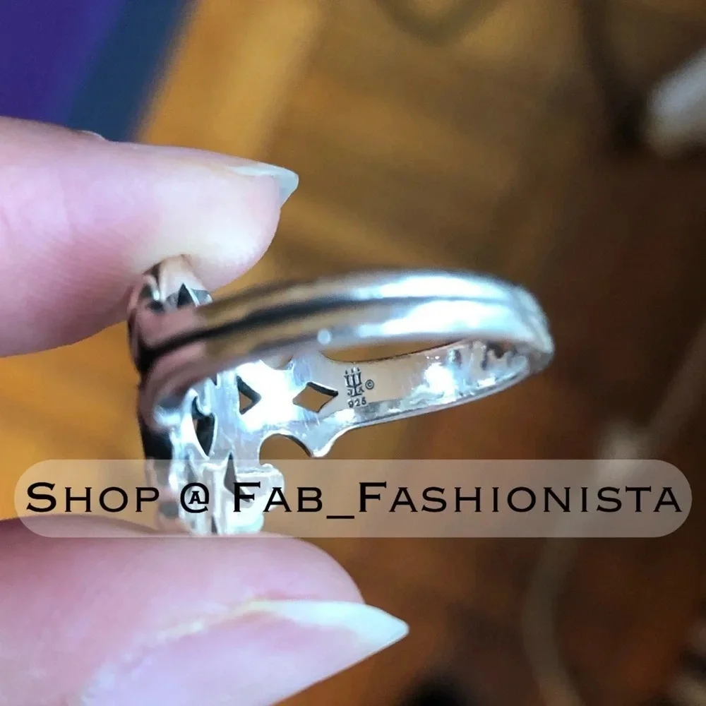 James Avery retired Ichthus sterling silver ring size 7